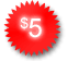 Five dollars free!
