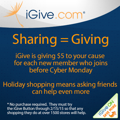 $5 Free for evey new member who tries iGive before Cyber Monday